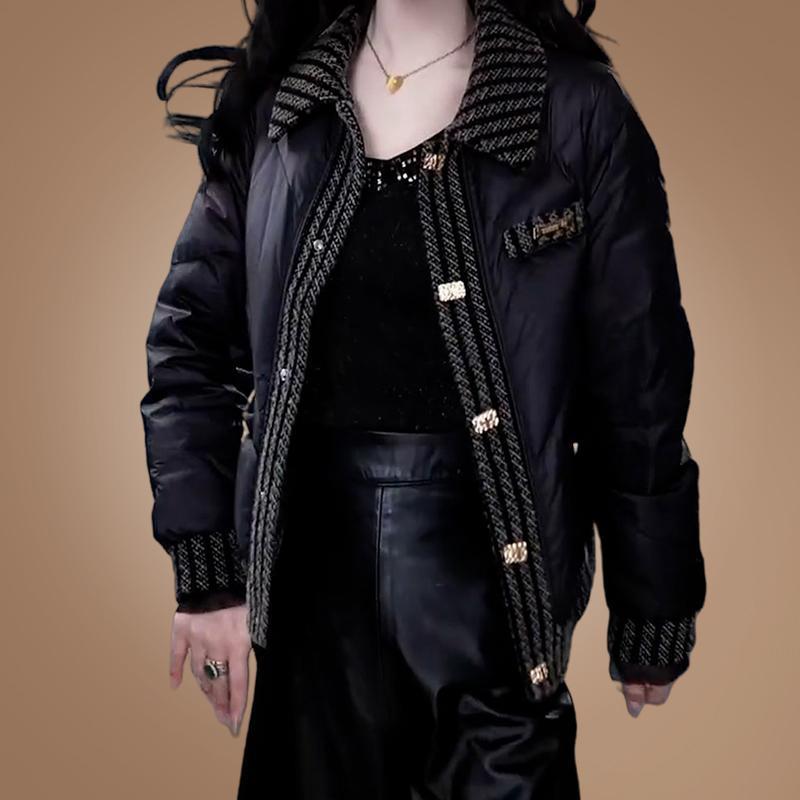 极速黑色时尚短款羽绒服女2026冬季新款妈妈装小个子百搭显瘦保暖