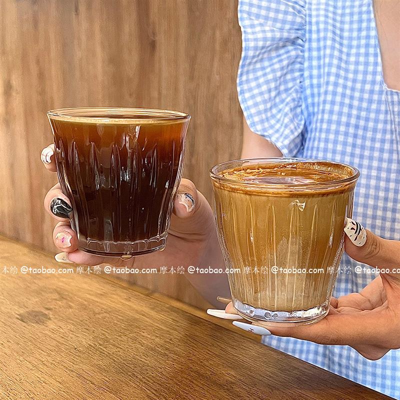 复古dirty玻璃咖啡杯冰美
