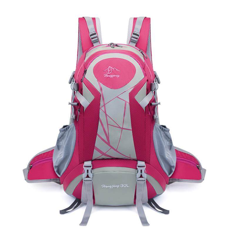 推荐户外休闲双肩包男大容量防水轻便短途旅行包徒步登山包女骑行