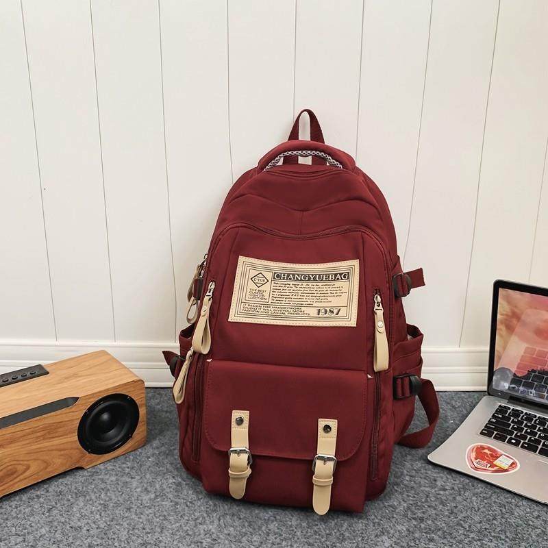 推荐双肩包男生2025新款大容量旅行背包初中高中大学生简约轻便背