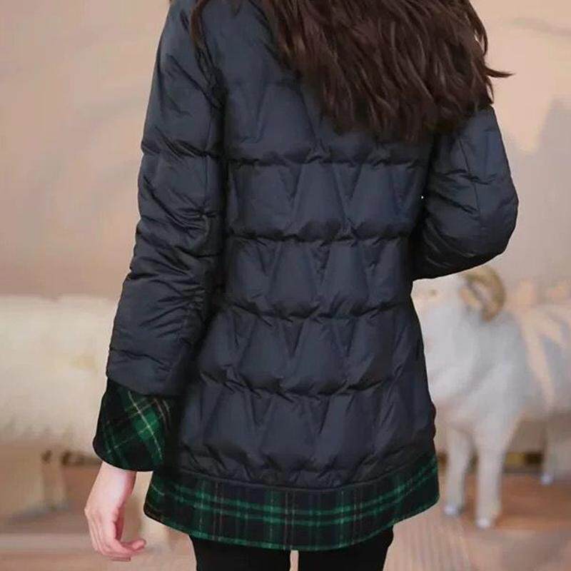 极速设计感时尚双面穿羽绒服女2026冬季新款妈妈装加厚保暖中长款