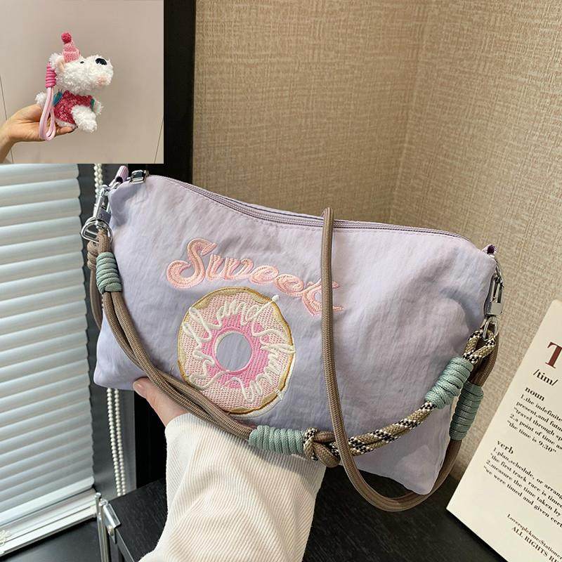 推荐日系重工刺绣猫咪手提