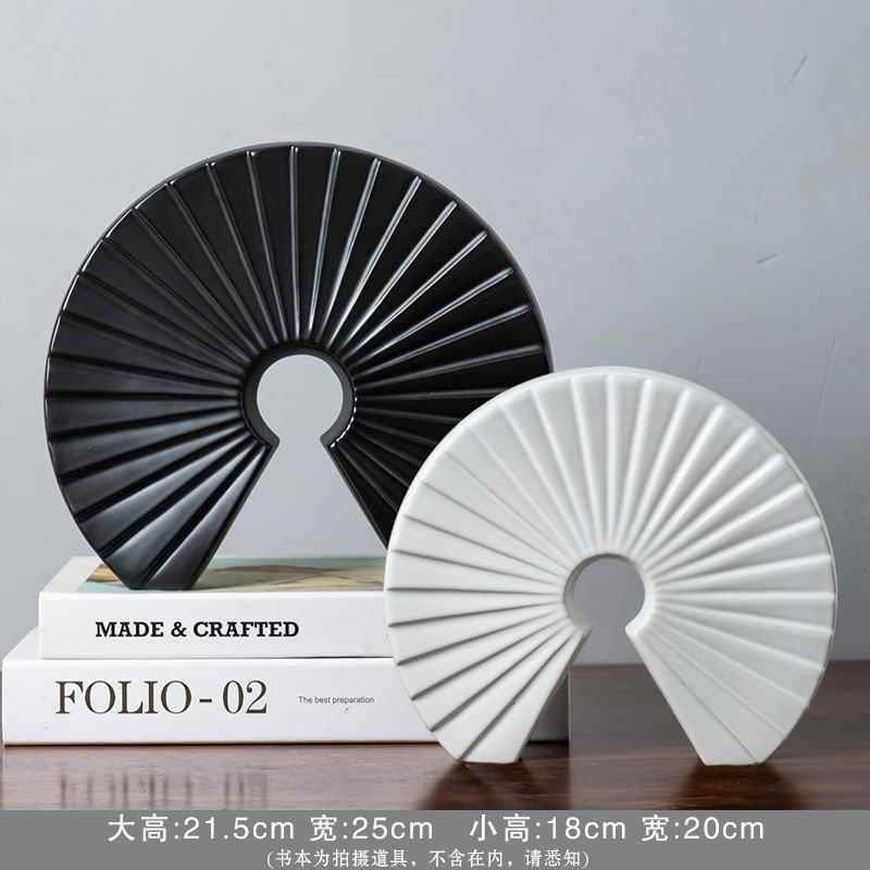 屏风柜摆台装饰品背景墙摆件情怀客厅干花创意小物件复古小电视柜