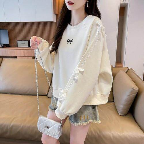 推荐12岁女大童圆领卫衣无帽15初中学生短款上衣14少女秋季宽松打