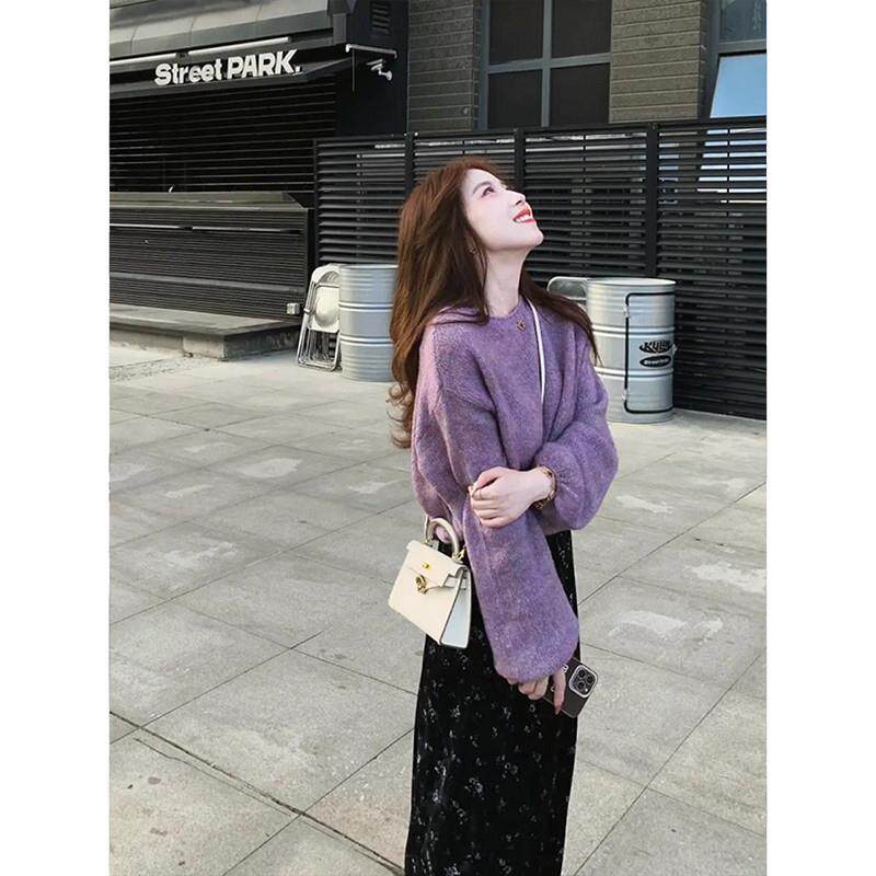 推荐韩系高级感葡萄紫色海