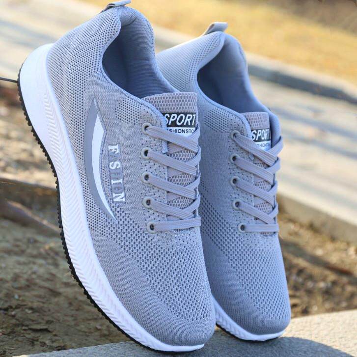 推荐男鞋新款春秋季防滑透气皮面休闲运动鞋男黑色百搭潮流男士跑