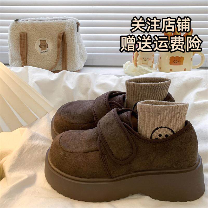 推荐松糕厚底增高魔术贴勃