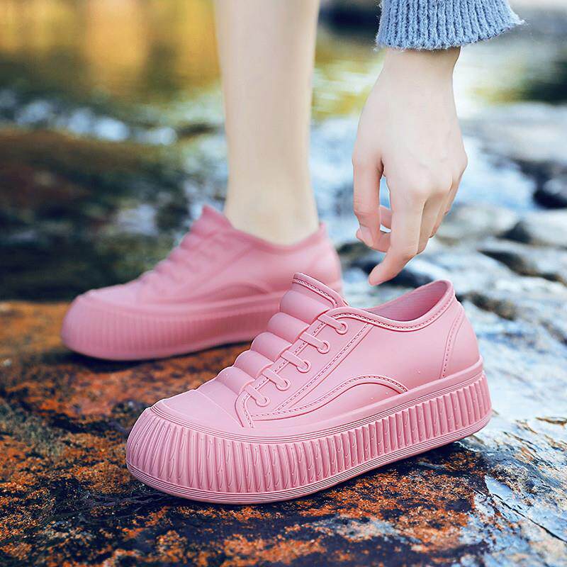 推荐雨鞋女款春季外穿时尚软底水鞋防滑防水低帮雨靴学生厚底短筒