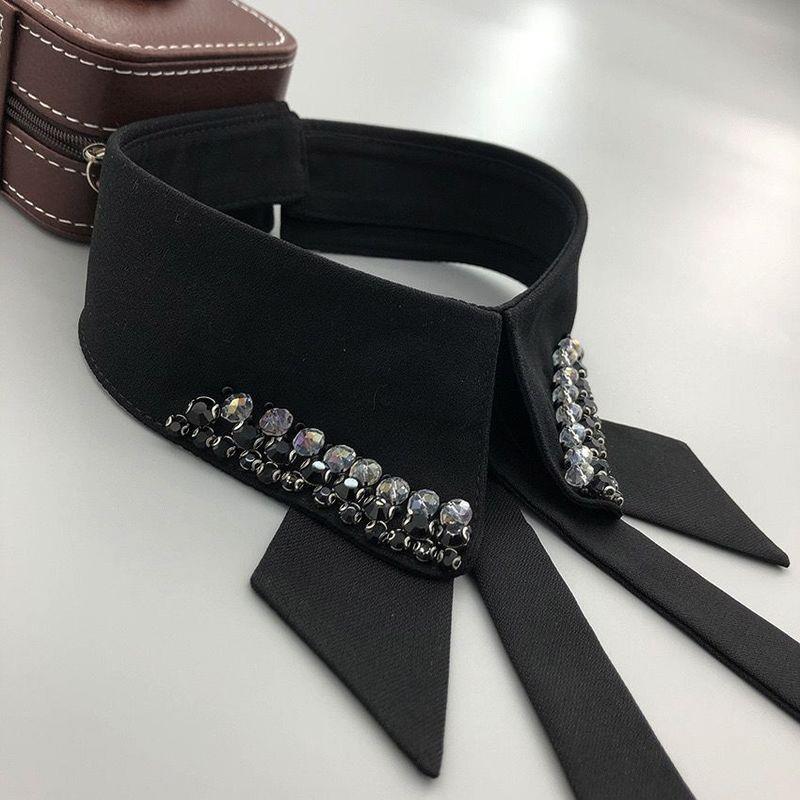 钉珠衬衫领假领子女百搭假