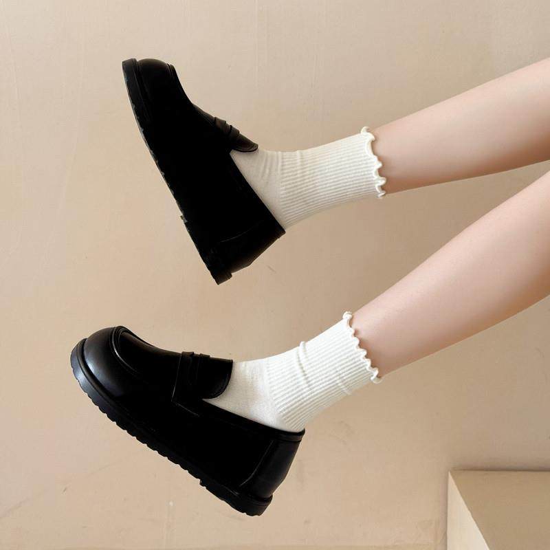 推荐法式复古英伦风厚底深