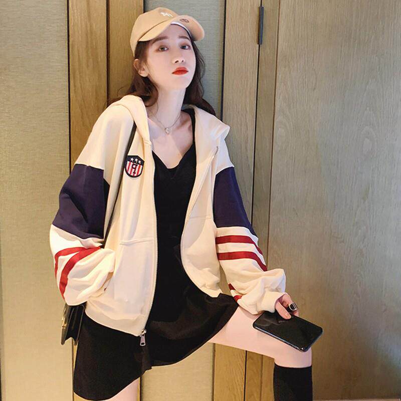 极速卫衣外套女春秋2026新款短款连帽开衫今年流行漂亮工装夹克棒