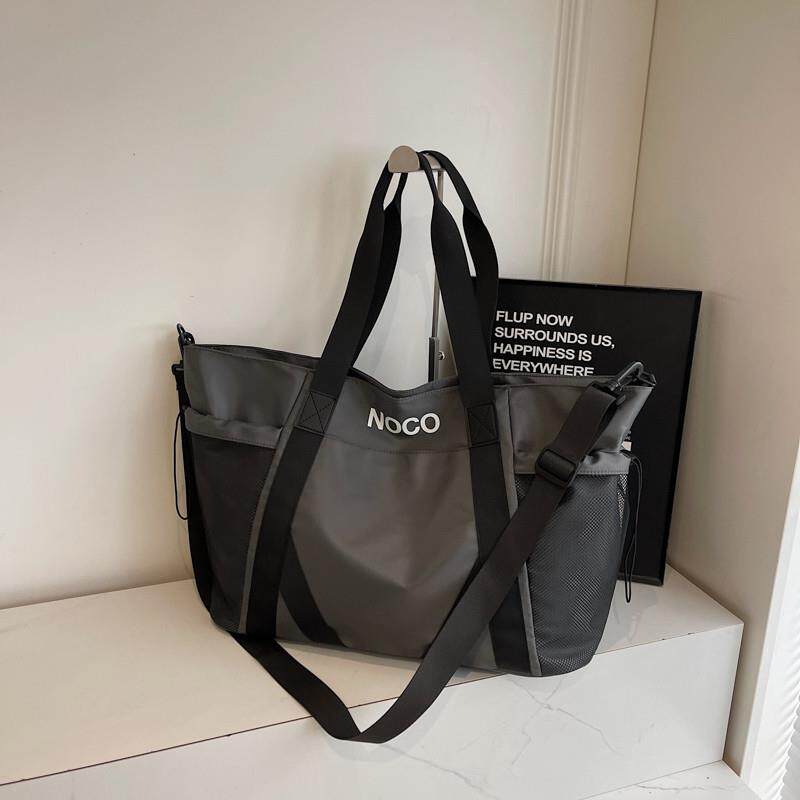 推荐韩系大容量包包女高级感购物袋可斜挎轻便防水旅游短途出差旅