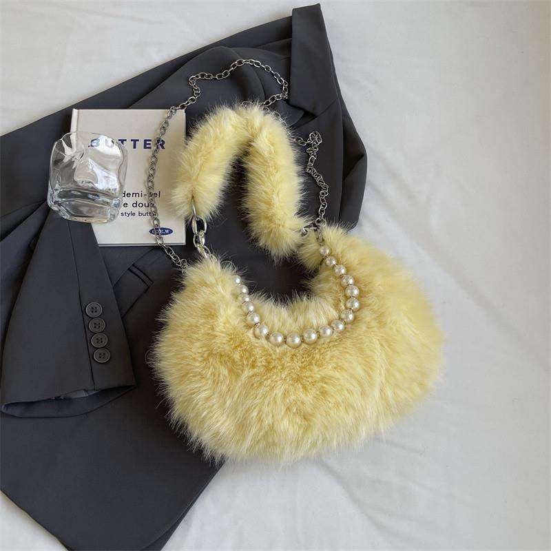 推荐秋冬毛毛包包女2025新