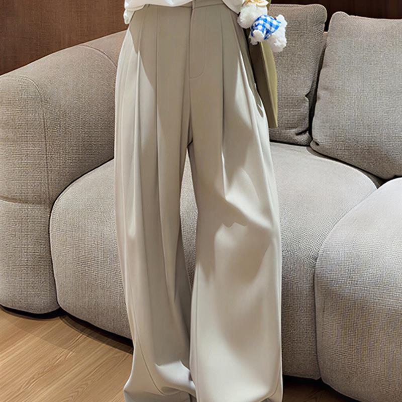 2025秋冬新款极简风高腰阔