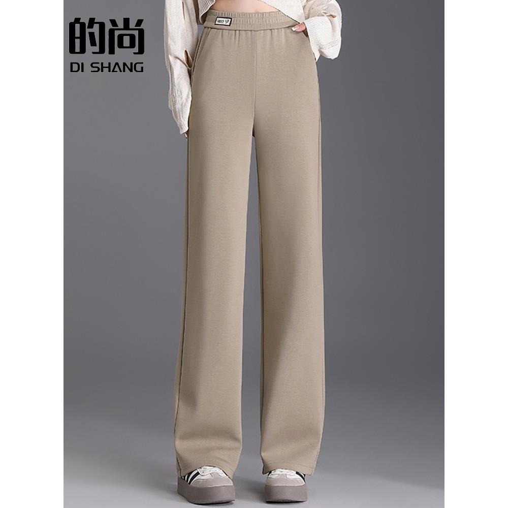 极速妈妈秋装显瘦松紧长裤子洋气中老年女裤休闲宽松阔太太高腰直