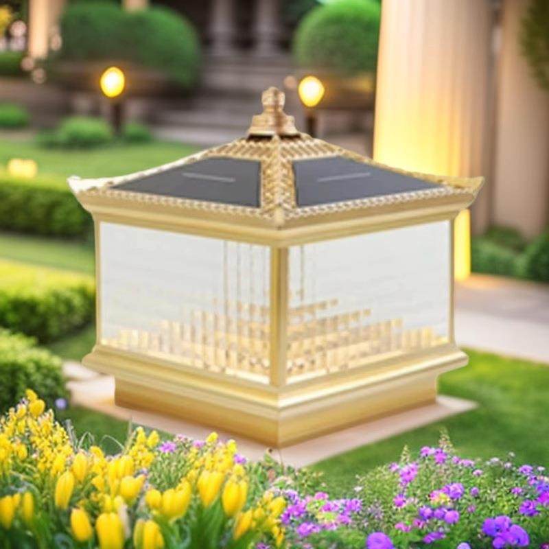 太阳能市电两用柱头灯户外防水庭院灯别墅大门门柱灯花园围栏灯,家装灯饰光源,景观庭院灯饰,淘宝优惠券,粉丝福利购,淘宝优惠卷