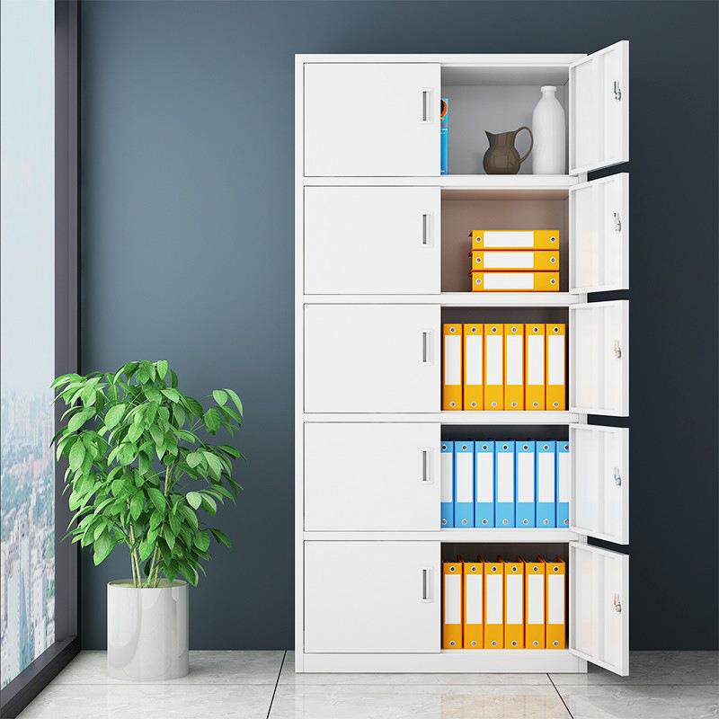 五节文件柜凭证柜财务会计收纳柜办公室储物柜分体柜铁皮档案柜