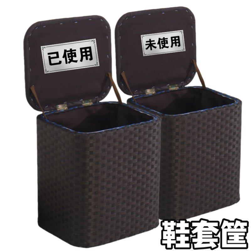 2025新款样板间门口鞋套收纳筐框收纳篮样品屋展示中心篓放置盒子