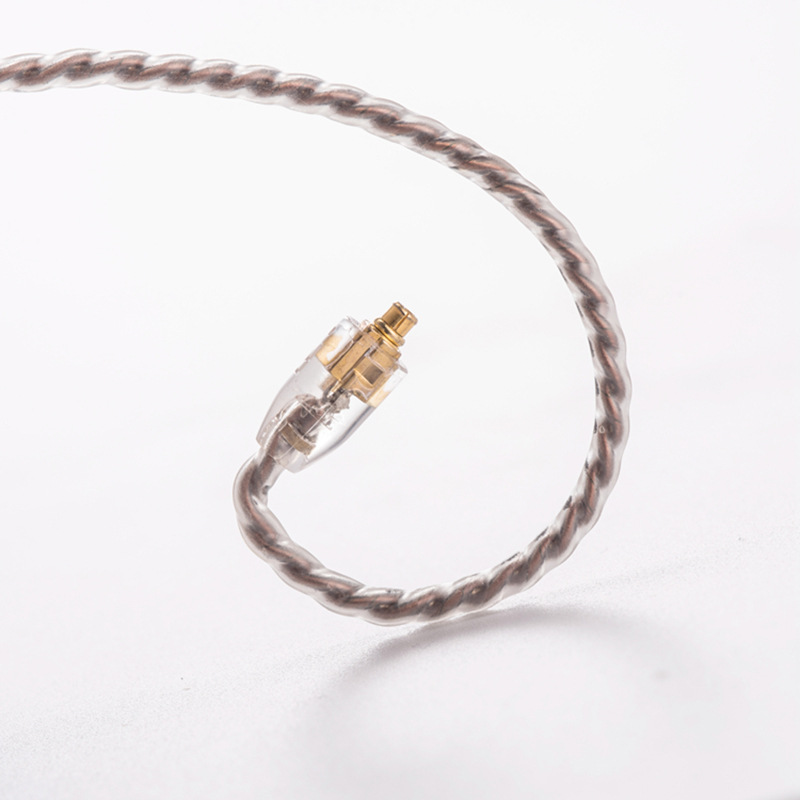 3米mmcx口0.78无麦耳机线se215 535se846无氧铜耳塞发烧线弯头DIY