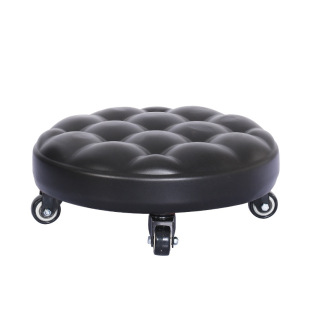 PU皮套换鞋 M凳学步椅滑轮小板凳矮 带轮小凳子简约时尚 铺地板坐