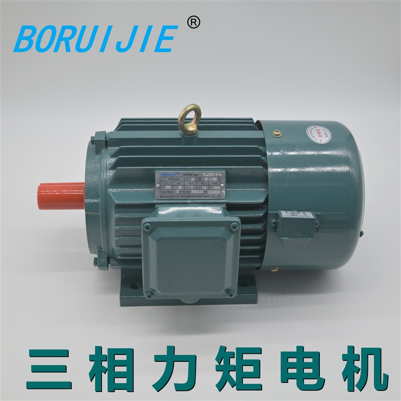 立式卧式YLJ90/100/112 /132F三相交流力矩电机全铜 调速收卷缠绕