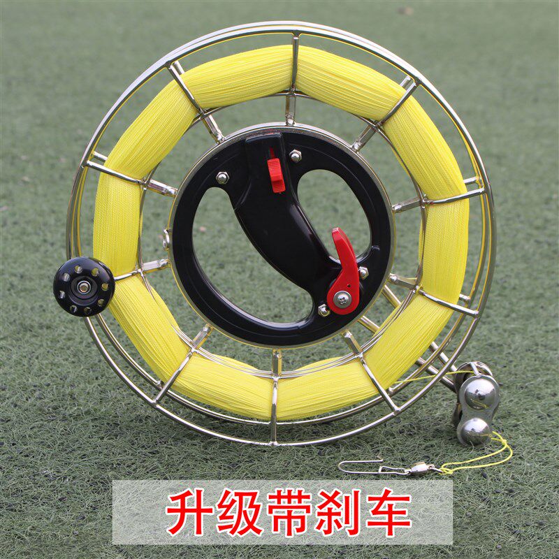 潍坊高档不锈钢手握刹车风筝轮 建鹏风筝线轮线盘手握Y轮 初学者