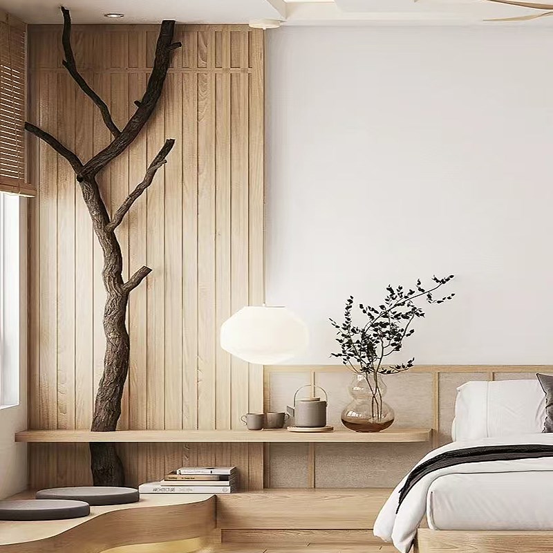 枯木树干装饰带皮树干树杈猫爬架猫树一体式猫爬树树枝造景摆件