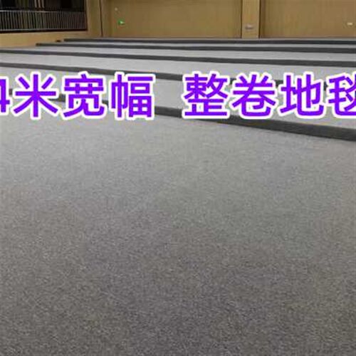 办公室满铺整铺商用整卷水泥地大面积台球厅工程宾馆灰色圈绒地毯