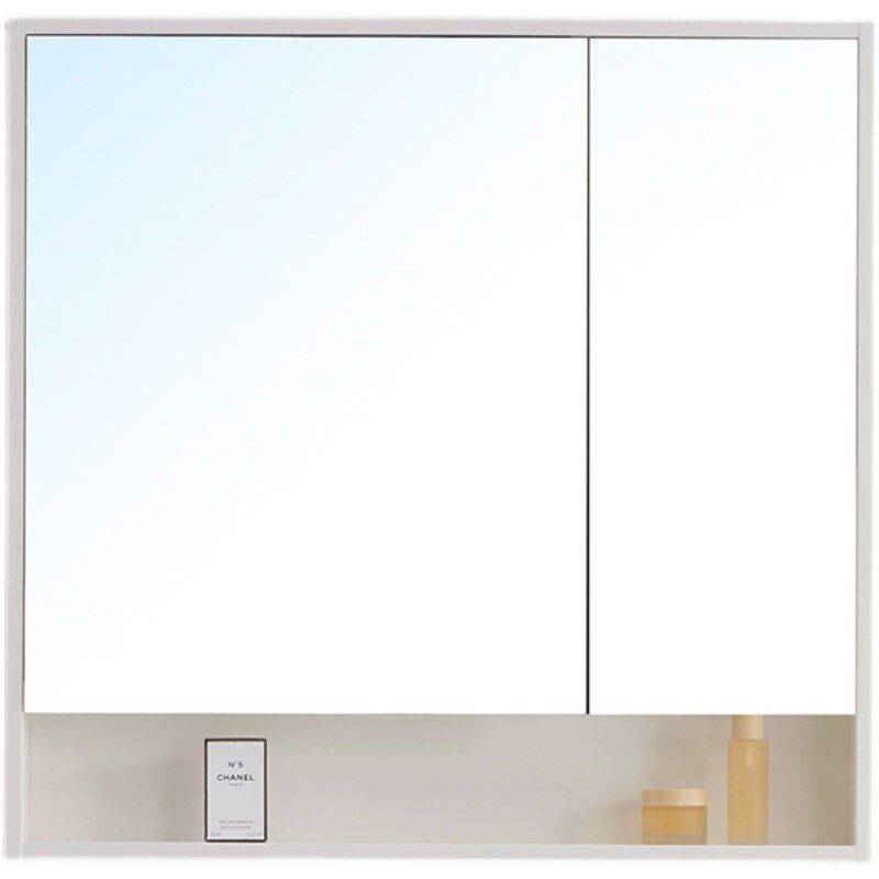 实木浴室智能镜柜厕所带灯化妆镜子挂墙式单独镜箱卫生间洗漱台镜