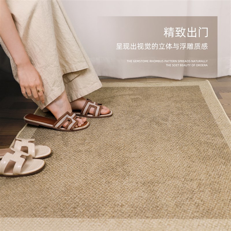 入户门地垫2025新款高级感大门口进门脚垫耐脏免洗防滑可裁剪地毯