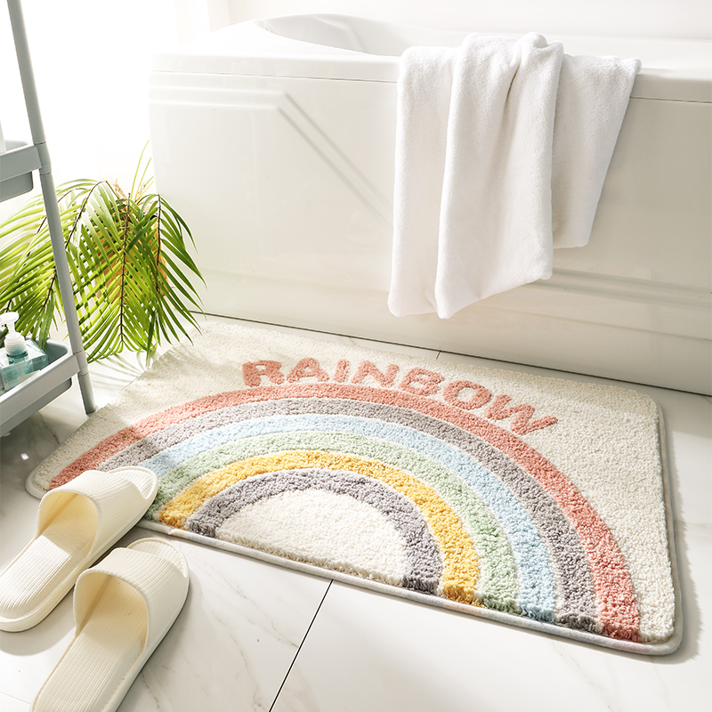 卫生间地垫吸水脚垫家用浴室防滑垫子门垫进门厕所门口洗手间地毯