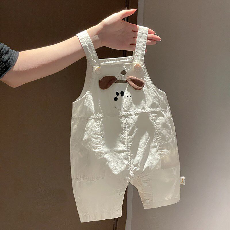 婴儿连身衣2025新款夏季宝宝爬服时尚韩版抱婴袋裤外出服潮