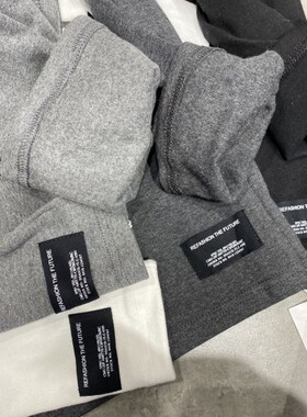 元熙617加绒磨毛白色贴标长袖T恤女韩版宽松大码中长款打底衫21冬