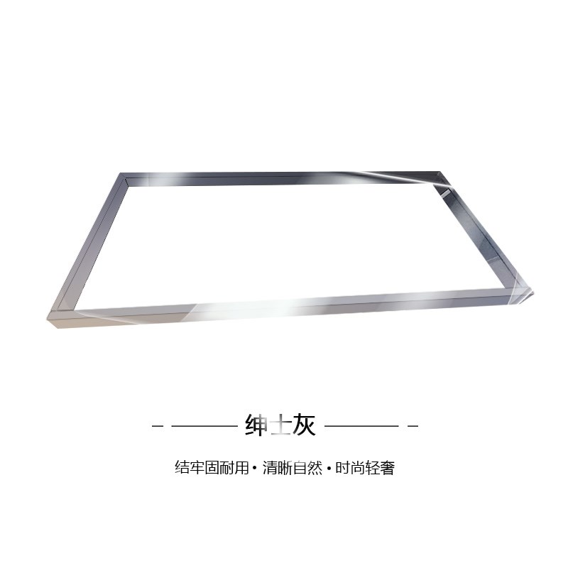 定制全铝框玻璃层板灯置物架酒架发光金属层板托