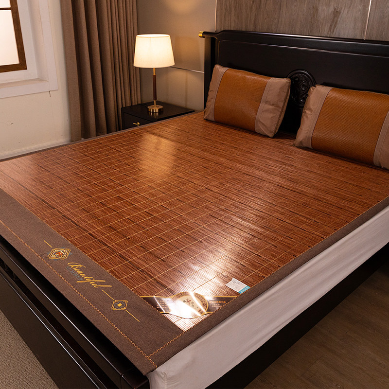 凉席竹席直筒夏季1.8米双面双人家用裸睡藤席1.5草席子折叠冬两用,床上用品,凉席/草席/麻席,淘宝优惠券,粉丝福利购,淘宝优惠卷