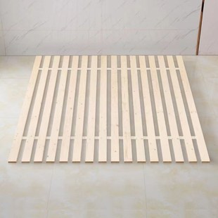 实木床板硬木排骨架板香杉木防潮铺板护I腰原木条折叠床板包邮到