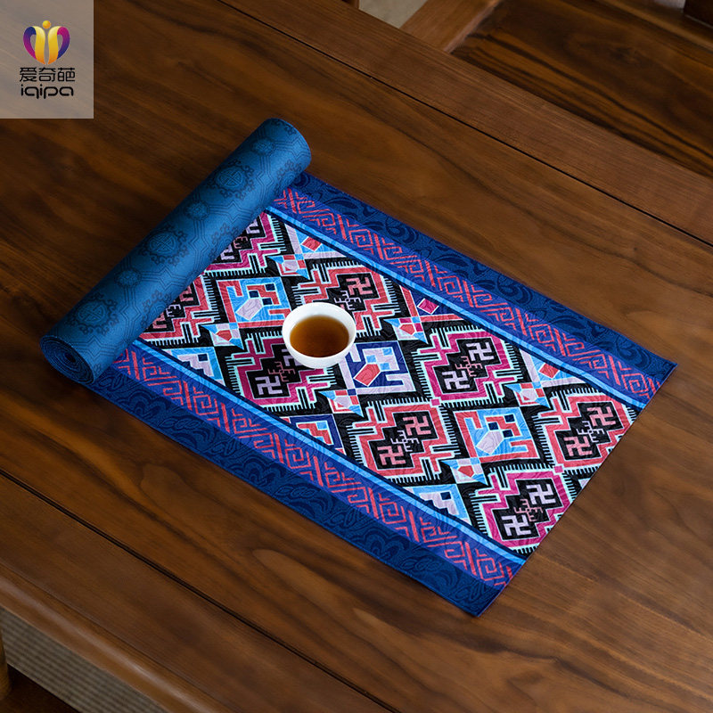 瑶族中式桌旗民族风桌旗布植物纹茶几茶桌垫布茶旗茶席垫子桌布,居家布艺,桌旗,淘宝优惠券,粉丝福利购,淘宝优惠卷