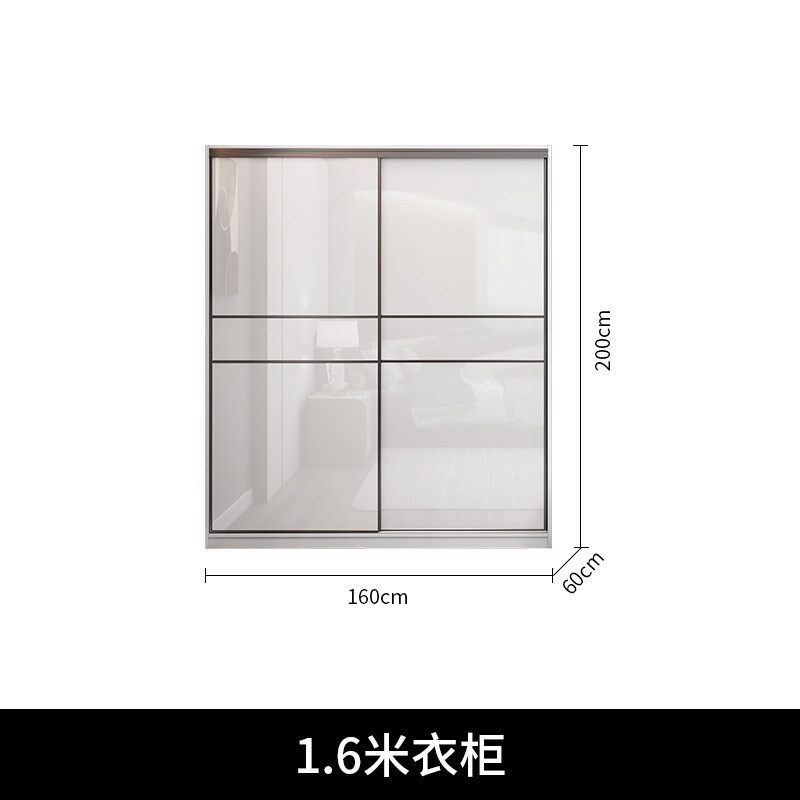 卧室现代简易收纳木质小户型推拉简约推拉门衣柜户型物组装小户拉