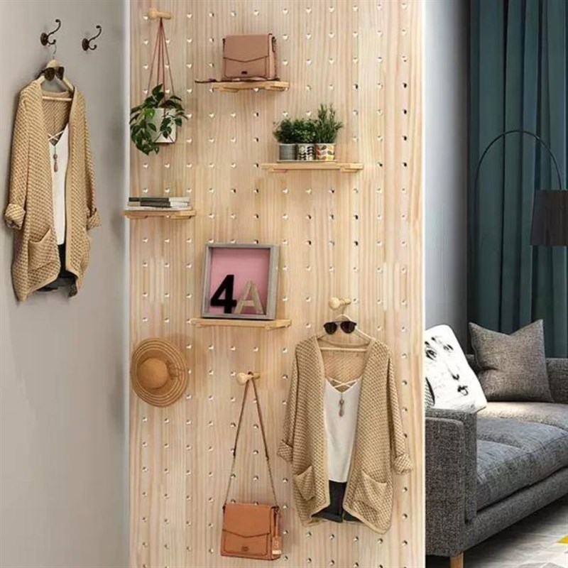 衣柜侧面洞洞板入户屏风洞洞板隔断展示架定制金属衣柜隔断侧墙板