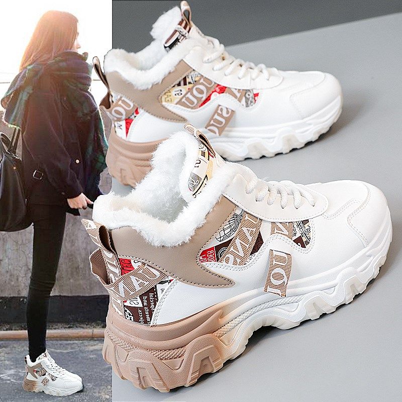 雪地靴女2024新款冬季加绒加厚马丁G靴子女鞋短靴防水防滑百搭棉