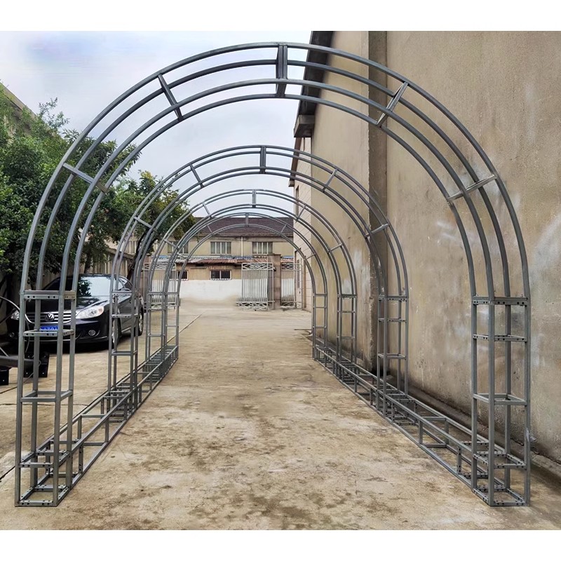 拱门桁架弧形半圆铁艺造型婚庆支架花门架圆弧铁拱形架子长廊定制