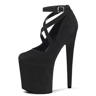 20cm超高跟鞋恨天高细跟防水台钢管舞鞋模特走秀伴娘婚鞋17公分女