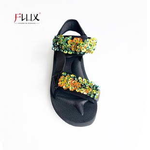 2025新款时装厚底凉鞋女款夏季夏天鞋子外穿上班不V累脚小个子显