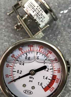 YTN-60Z 1.6mpa 230psi m10x1 轴向带支架 接外径6mm pu气管 ZYIA