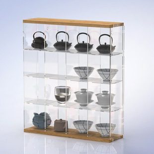 创意透明北欧杯架杯子展示架客厅桌面多宝格收纳置物架格子架