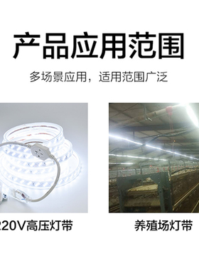 220VLED灯带单色调光器频闪器遥控调光器可调亮度高压灯带调光器