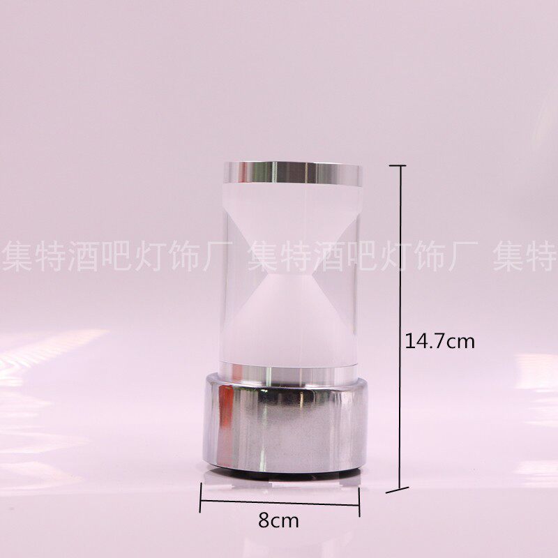 新款流沙灯LED可充电吧台灯沙漏灯酒吧桌面台灯沙漏小夜灯蜡烛灯