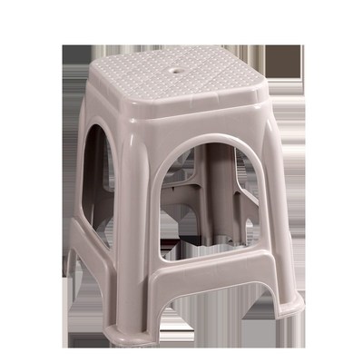 家用加厚椅子熟胶高板凳时尚简约成人方凳独凳客厅卧室塑料高凳子