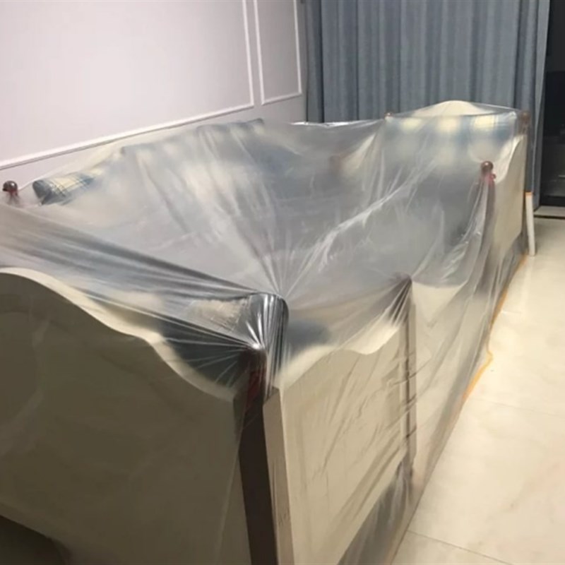 新料环保无味装修防尘塑料薄膜透明塑料布喷漆保护膜2.2米宽50米