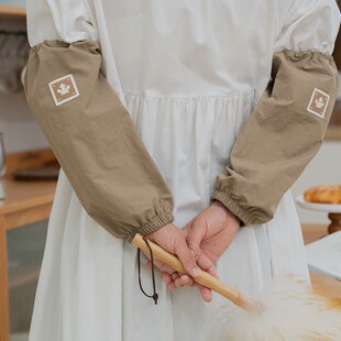 防水袖套女秋冬季羽绒服防污耐脏套袖男士工作护袖厨房加大款手袖